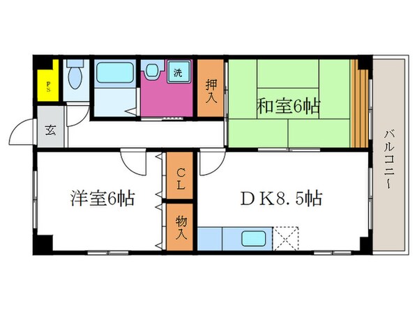 エクセル清涼の物件間取画像